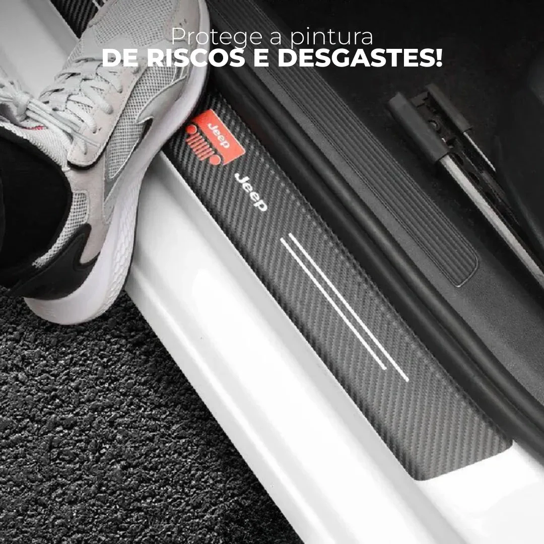 Protetor de Soleira em Fibra de Carbono (4 peças)