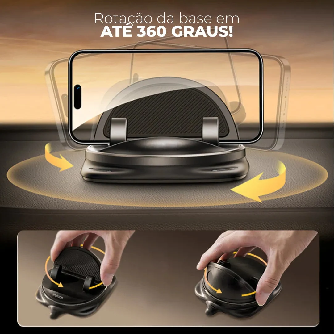 Suporte de Celular para Painel com Giro de 360°
