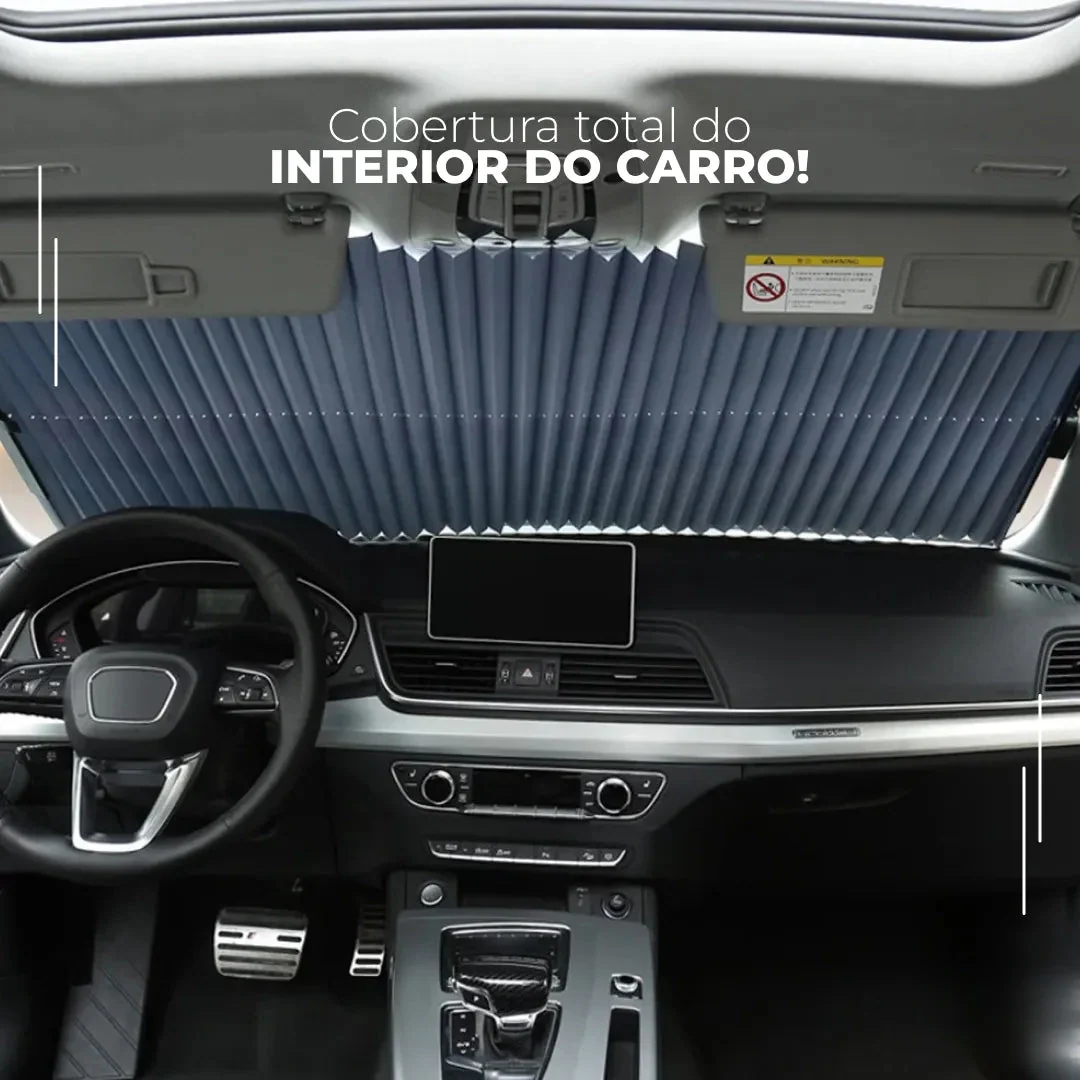 Tapa-Sol Retrátil para Para-brisa com Proteção UV