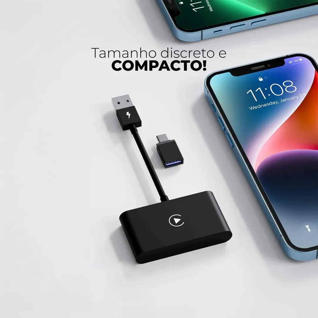 Adaptador CarPlay Sem Fio para Multimídia